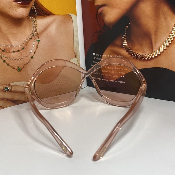 New  - Tom Ford Oversized Carine-02 Tf902 Pink Sunglasses - Picture 5 of 9